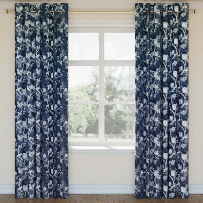 D2919 Floral Bluebird Blue Charlotte Fabrics