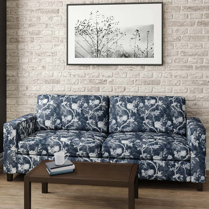 D2919 Floral Bluebird Blue Charlotte Fabrics