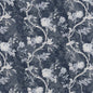 D2919 Floral Bluebird Blue Charlotte Fabrics