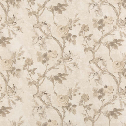 D2920 Floral Papyrus Beige & Taupe Charlotte Fabrics