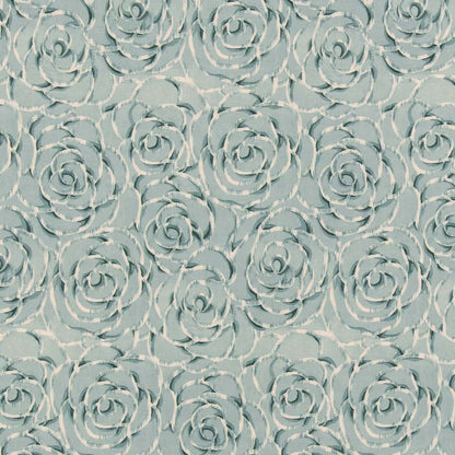 D2921 Abstract & Geometric,Floral Capri Aqua & Teal Charlotte Fabrics