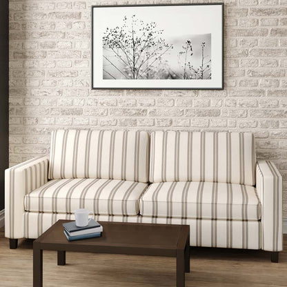 D2923 Stripe Stone Gold & Yellow,Grey & Silver Charlotte Fabrics