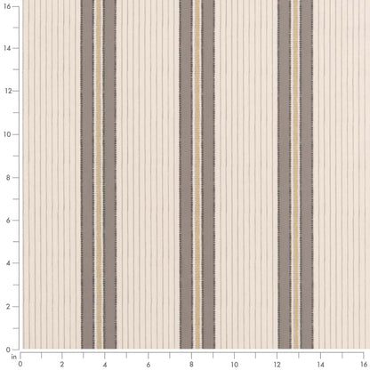 D2923 Stripe Stone Gold & Yellow,Grey & Silver Charlotte Fabrics