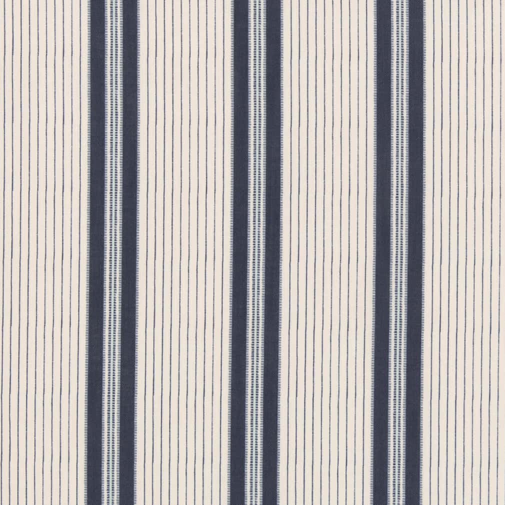 D2924 Stripe Denim Blue Charlotte Fabrics