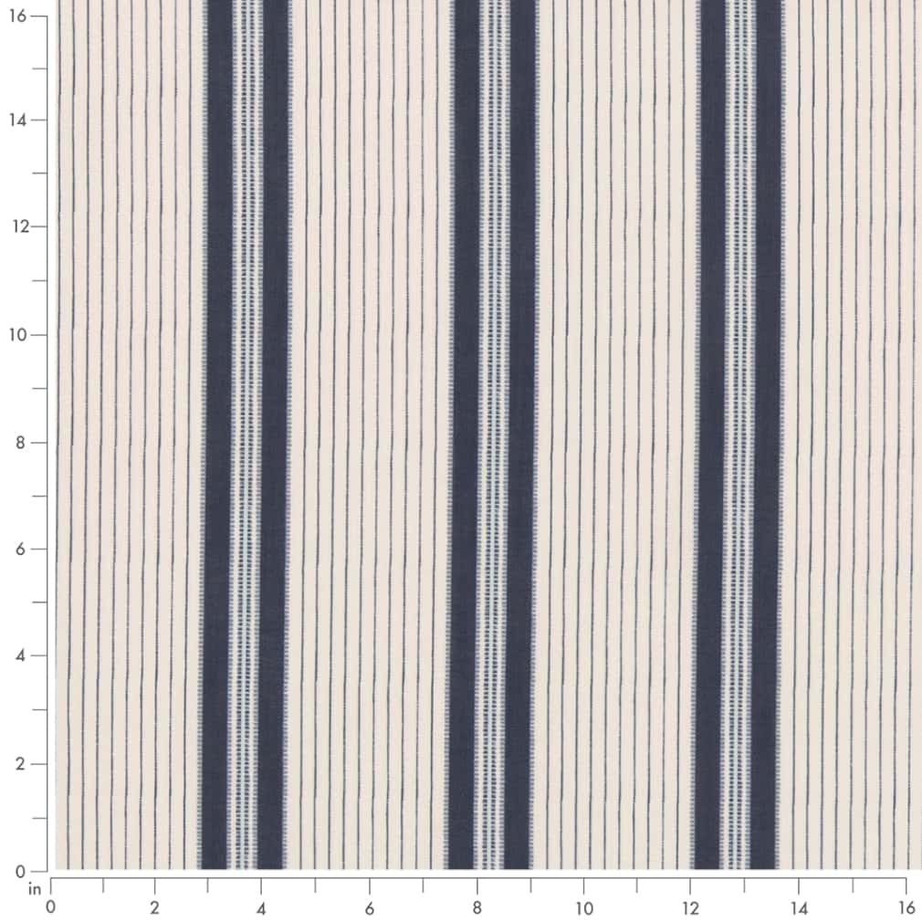 D2924 Stripe Denim Blue Charlotte Fabrics