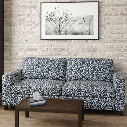 D2926 Floral Navy Blue Charlotte Fabrics