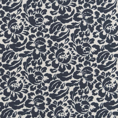 D2926 Floral Navy Blue Charlotte Fabrics