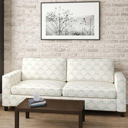 D2927 Abstract & Geometric Rain Aqua & Teal Charlotte Fabrics