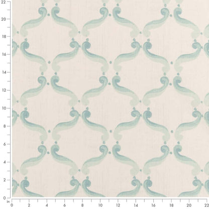 D2927 Abstract & Geometric Rain Aqua & Teal Charlotte Fabrics
