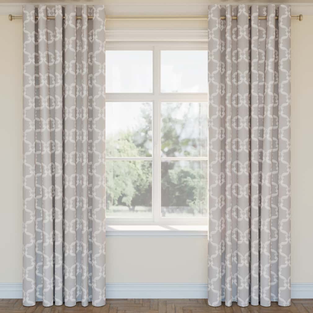 D2928 Abstract & Geometric Grey Grey & Silver Charlotte Fabrics