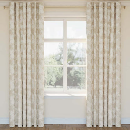 D2929 Leaves Beechwood Beige & Taupe Charlotte Fabrics