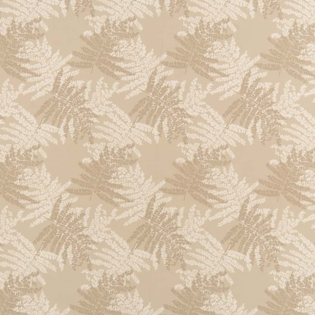 D2929 Leaves Beechwood Beige & Taupe Charlotte Fabrics