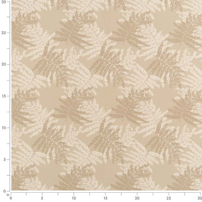 D2929 Leaves Beechwood Beige & Taupe Charlotte Fabrics