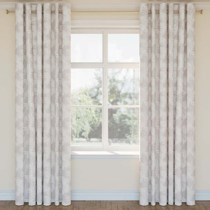 D2930 Leaves Fog Grey & Silver Charlotte Fabrics