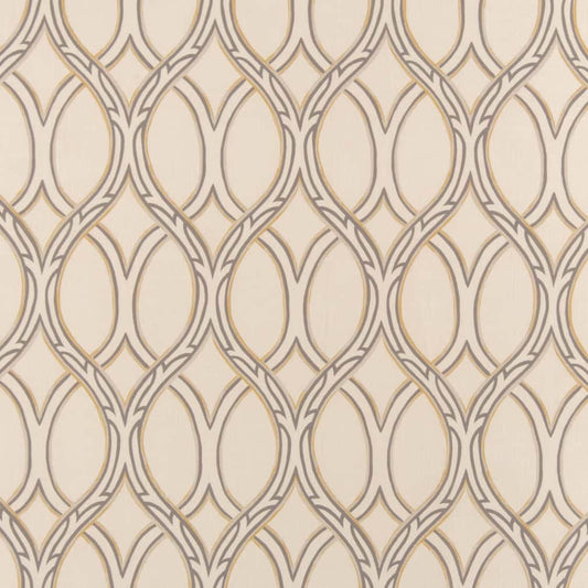 D2932 Abstract & Geometric Fawn Gold & Yellow,Grey & Silver Charlotte Fabrics