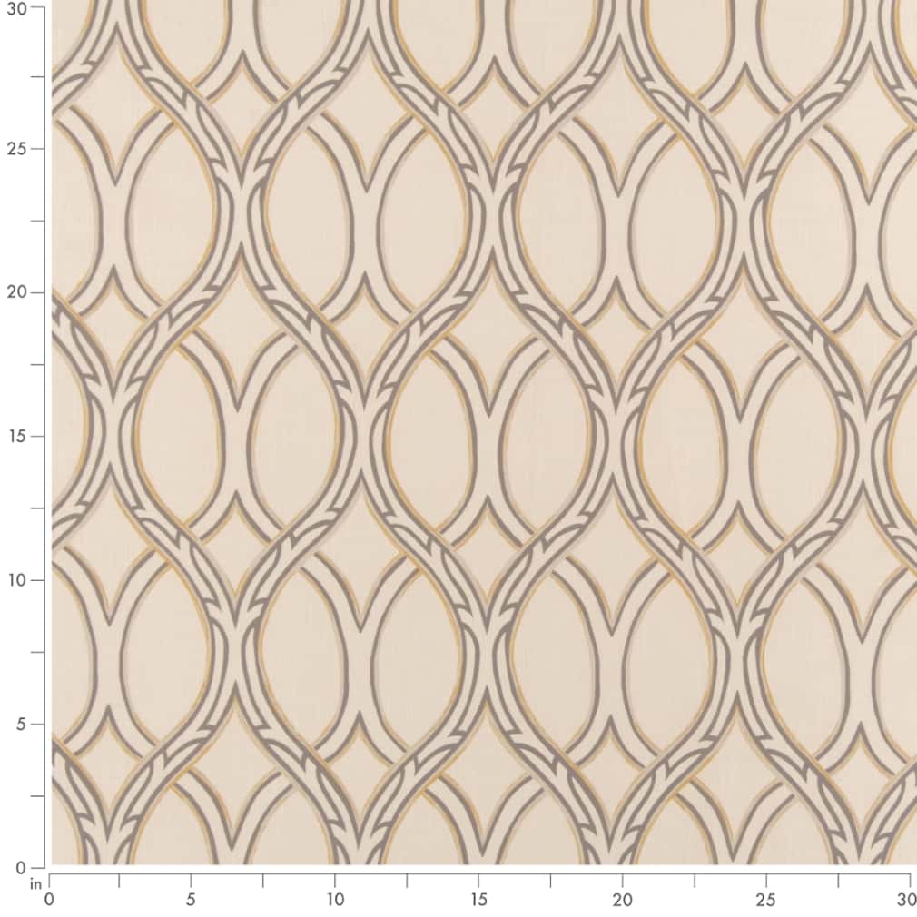 D2932 Abstract & Geometric Fawn Gold & Yellow,Grey & Silver Charlotte Fabrics