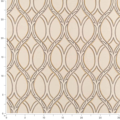 D2932 Abstract & Geometric Fawn Gold & Yellow,Grey & Silver Charlotte Fabrics