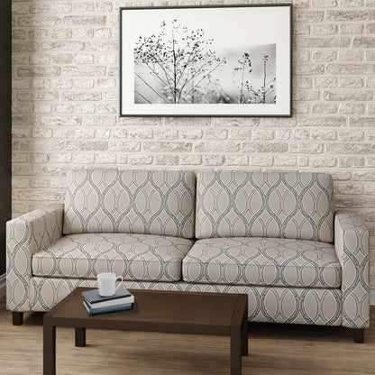 D2933 Abstract & Geometric Pewter Grey & Silver Charlotte Fabrics