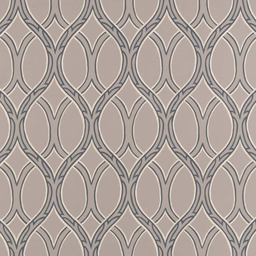 D2933 Abstract & Geometric Pewter Grey & Silver Charlotte Fabrics