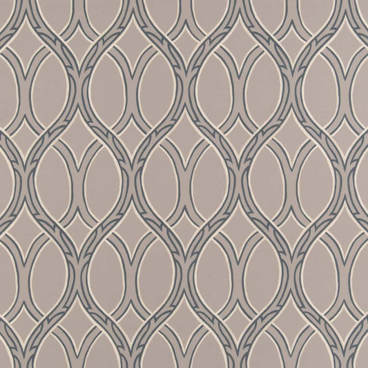 D2933 Abstract & Geometric Pewter Grey & Silver Charlotte Fabrics