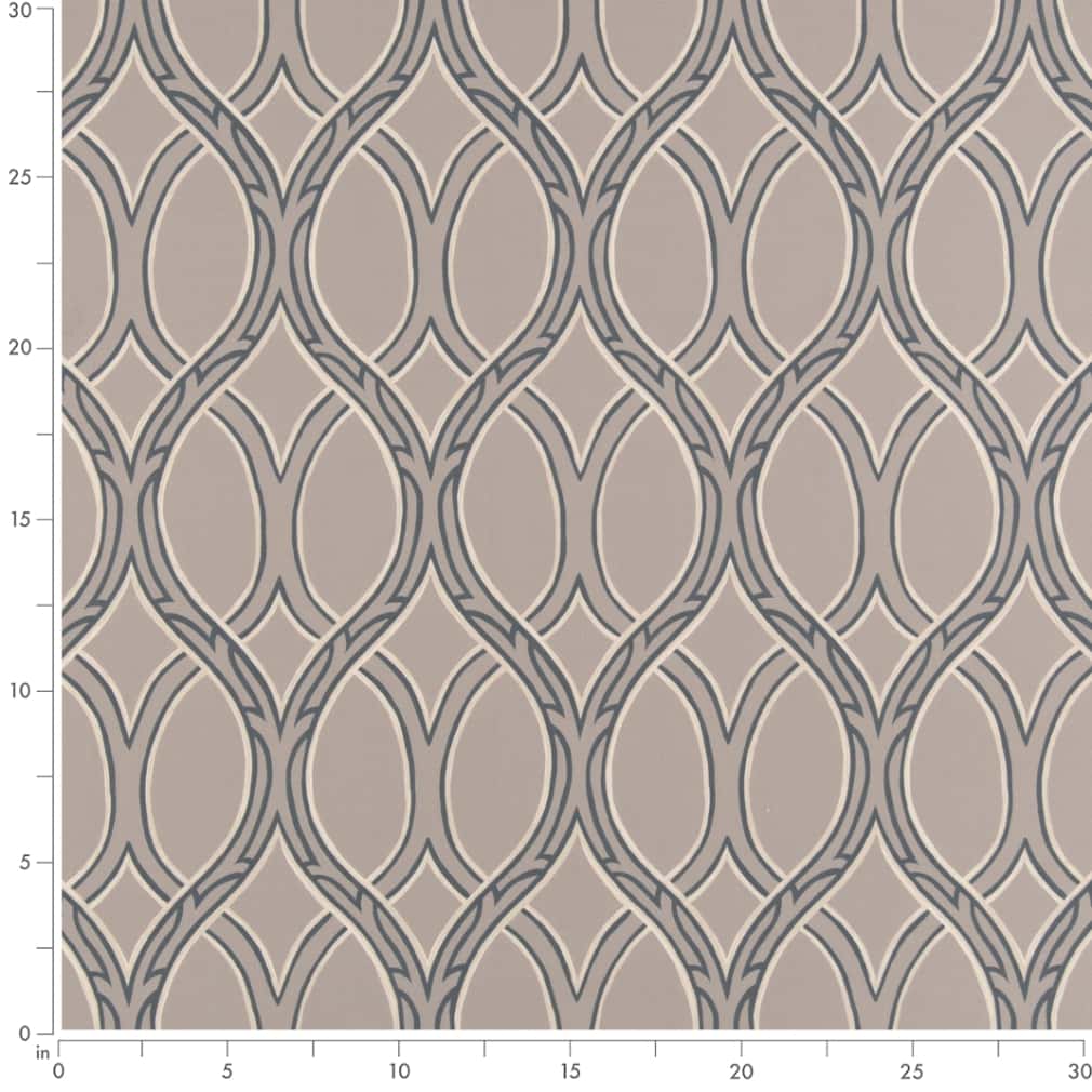 D2933 Abstract & Geometric Pewter Grey & Silver Charlotte Fabrics