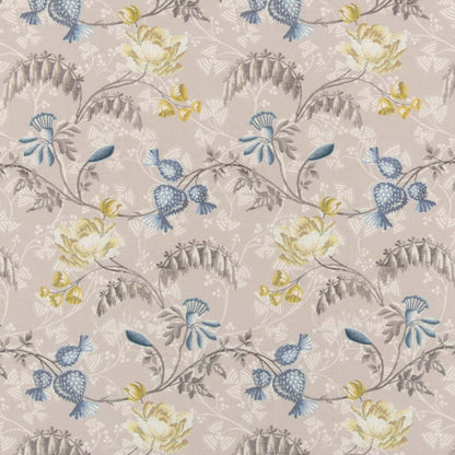 D2934 Floral Daffodil Blue,Gold & Yellow Charlotte Fabrics
