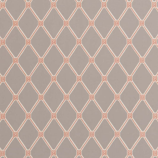 D2936 Abstract & Geometric,Diamonds Cayenne Orange & Rust Charlotte Fabrics