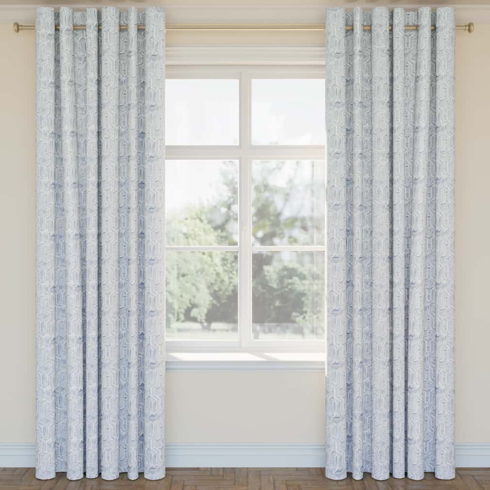 D2939 Abstract & Geometric,Global Powder Blue Blue Charlotte Fabrics
