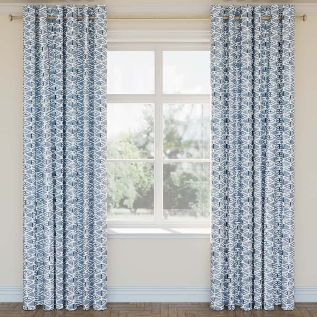 D2941 Abstract & Geometric,Global Sky Blue Charlotte Fabrics