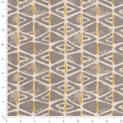 D2942 Abstract & Geometric,Global Flax Gold & Yellow,Grey & Silver Charlotte Fabrics