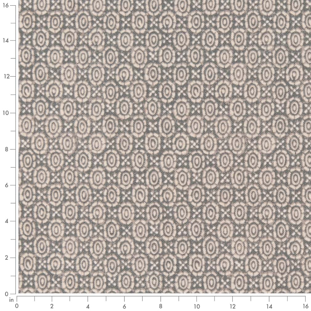 D2943 Abstract & Geometric,Small Scale Fossil Grey & Silver Charlotte Fabrics