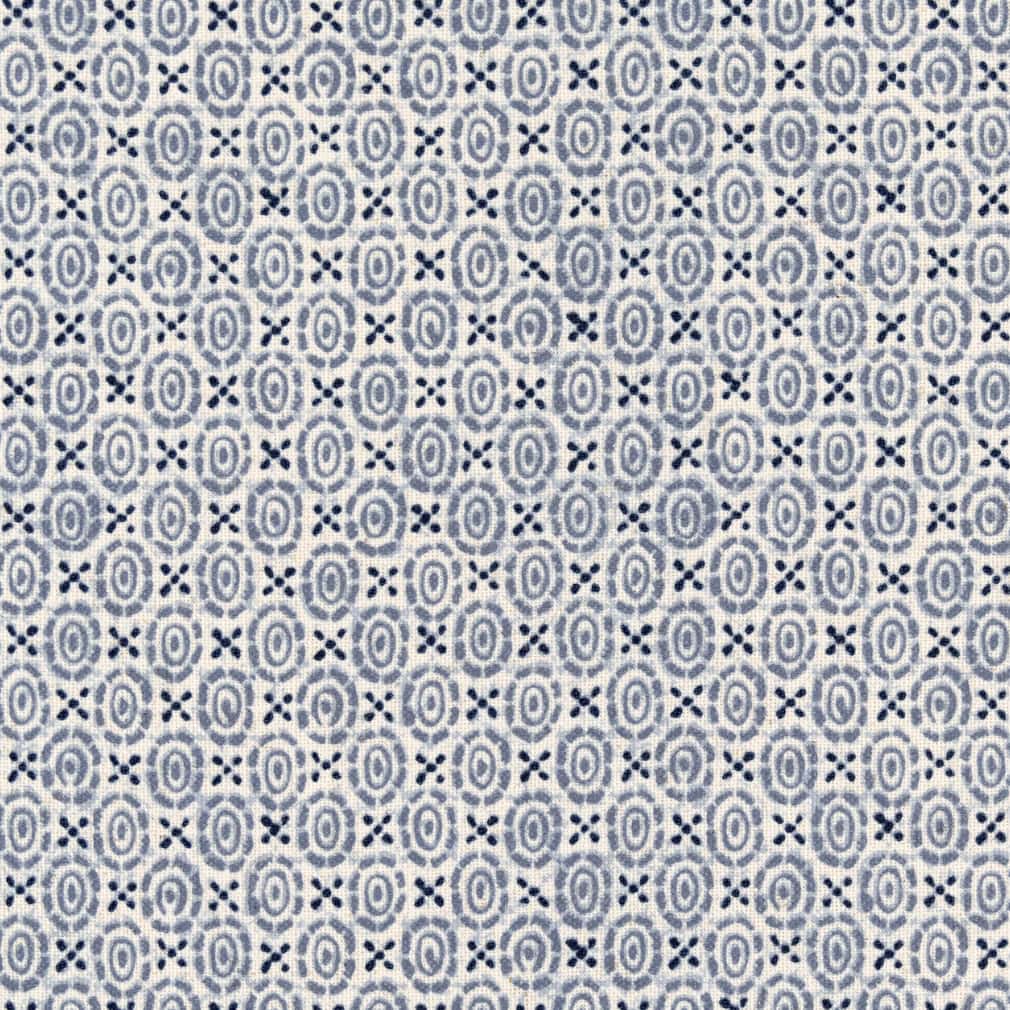 D2944 Abstract & Geometric,Small Scale Cornflower Blue Charlotte Fabrics