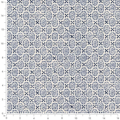 D2944 Abstract & Geometric,Small Scale Cornflower Blue Charlotte Fabrics