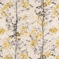 D2945 Abstract & Geometric,Leaves Tuscan Sun Black,Gold & Yellow,Grey & Silver Charlotte Fabrics