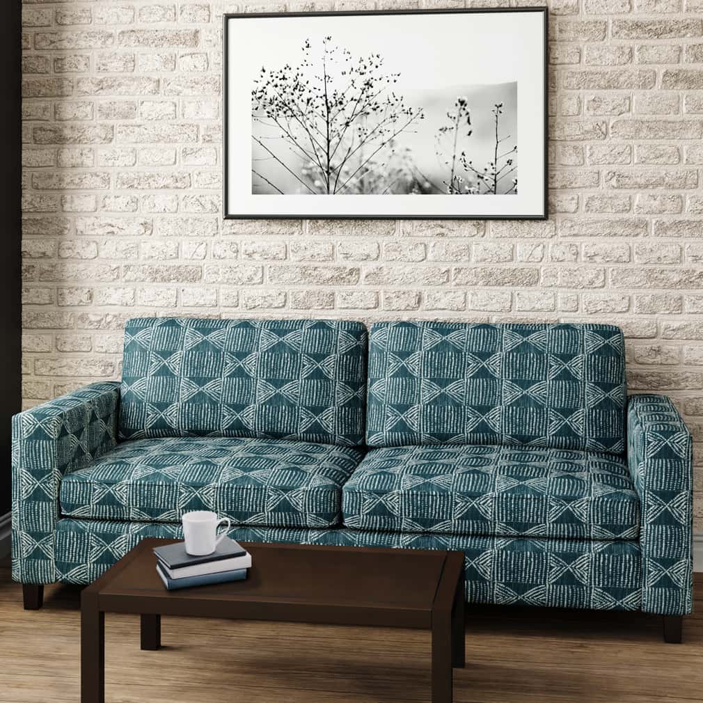 D2953 Abstract & Geometric,Global Lagoon Aqua & Teal Charlotte Fabrics