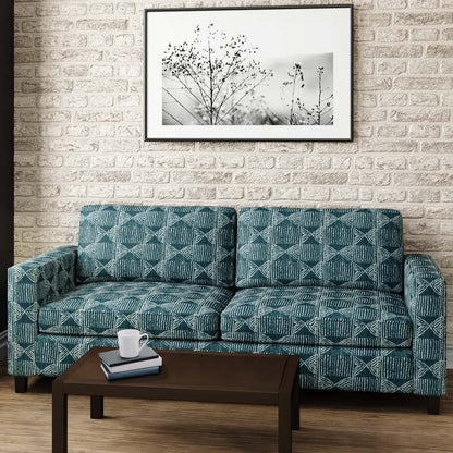 D2953 Abstract & Geometric,Global Lagoon Aqua & Teal Charlotte Fabrics
