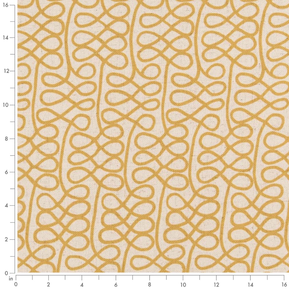 D2956 Abstract & Geometric Butterscotch Gold & Yellow Charlotte Fabrics