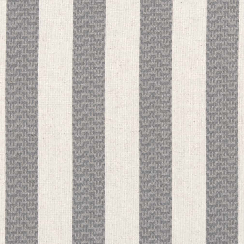 D2957 Stripe Flint Grey & Silver Charlotte Fabrics