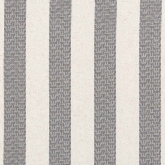 D2957 Stripe Flint Grey & Silver Charlotte Fabrics