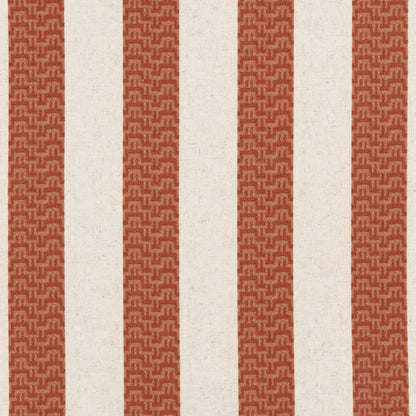 D2958 Stripe Spice Orange & Rust Charlotte Fabrics