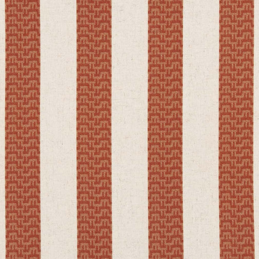 D2958 Stripe Spice Orange & Rust Charlotte Fabrics