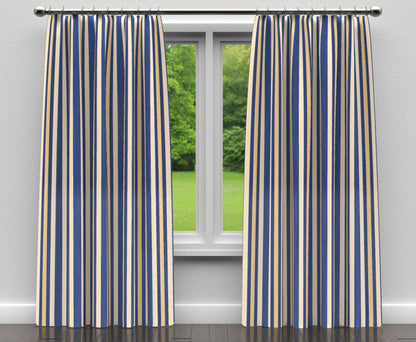 D301 Stripe Regal Noble Stripe Blue Charlotte Fabrics