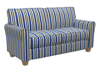 D301 Stripe Regal Noble Stripe Blue Charlotte Fabrics