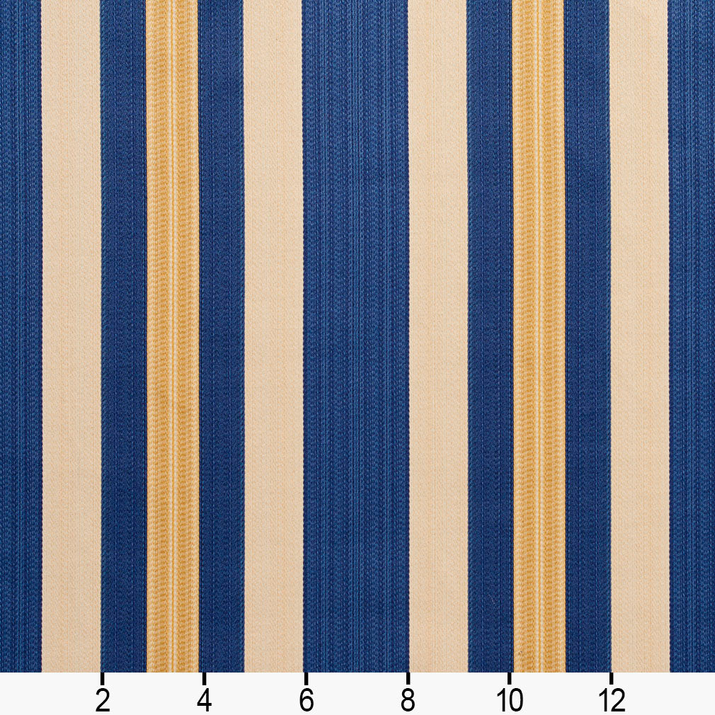 D301 Stripe Regal Noble Stripe Blue Charlotte Fabrics