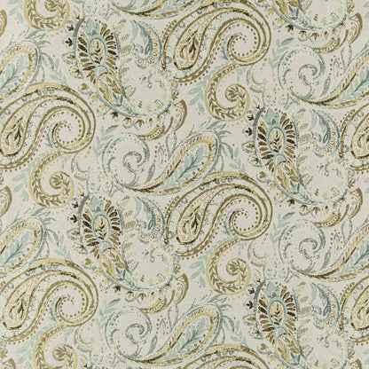 D3025 Paisley Lagoon Green Charlotte Fabrics