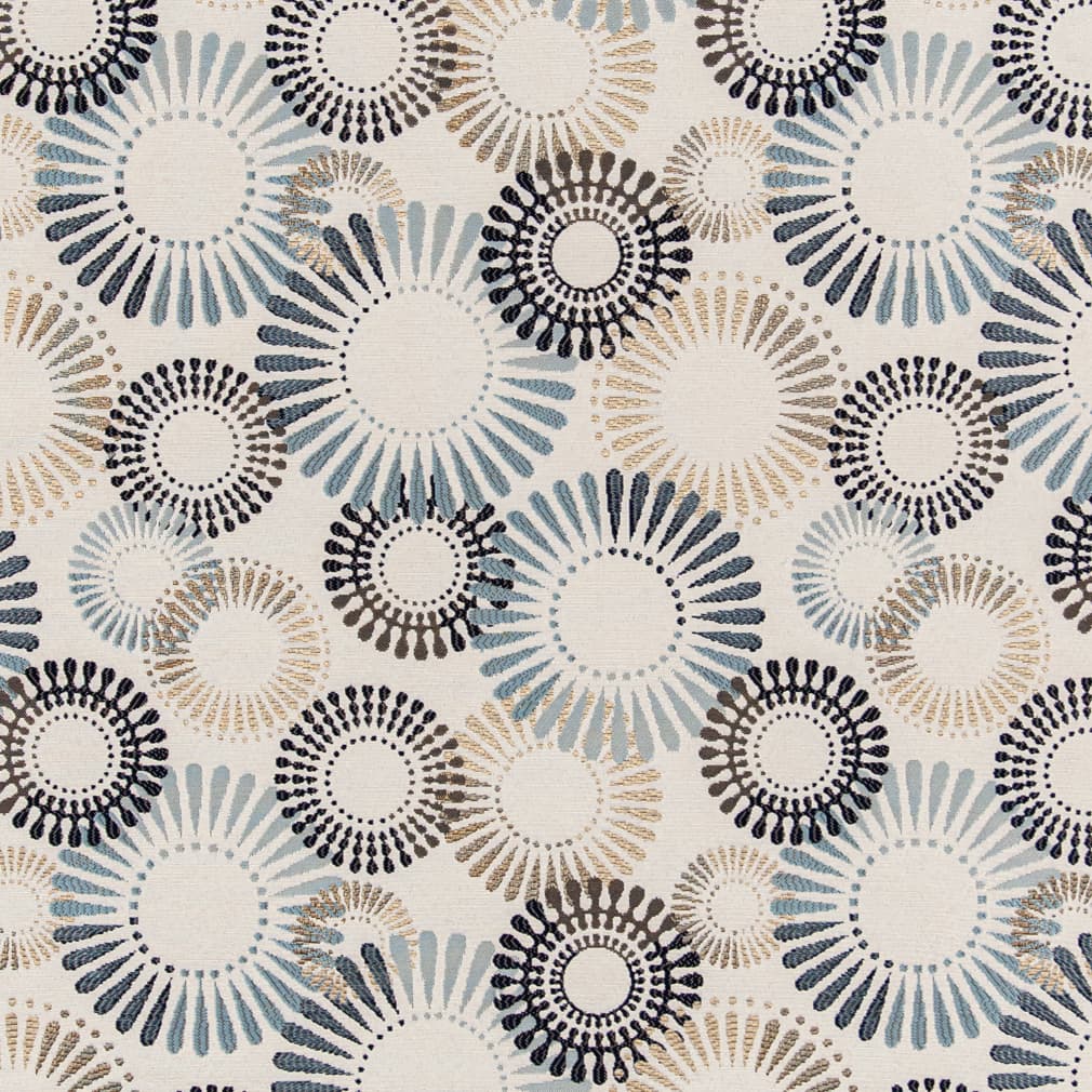 D3027 Abstract & Geometric Navy Blue Charlotte Fabrics