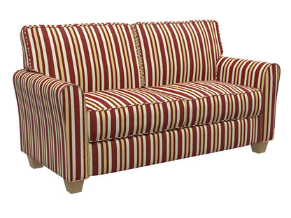 D302 Stripe Ruby Noble Stripe Red & Burgundy Charlotte Fabrics