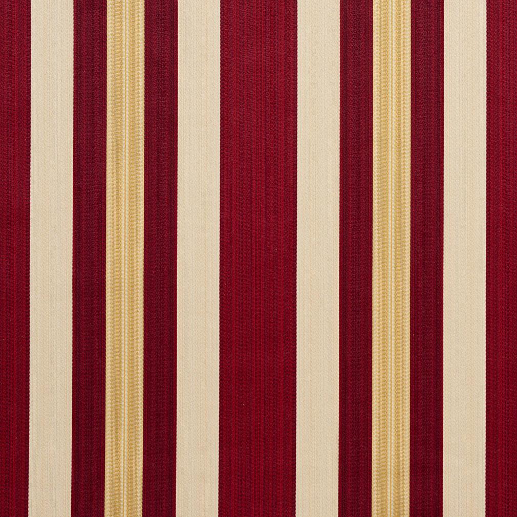 D302 Stripe Ruby Noble Stripe Red & Burgundy Charlotte Fabrics