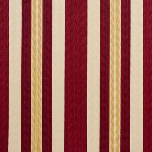 D302 Stripe Ruby Noble Stripe Red & Burgundy Charlotte Fabrics