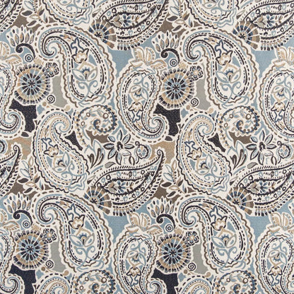 D3032 Paisley Cornflower Blue Charlotte Fabrics